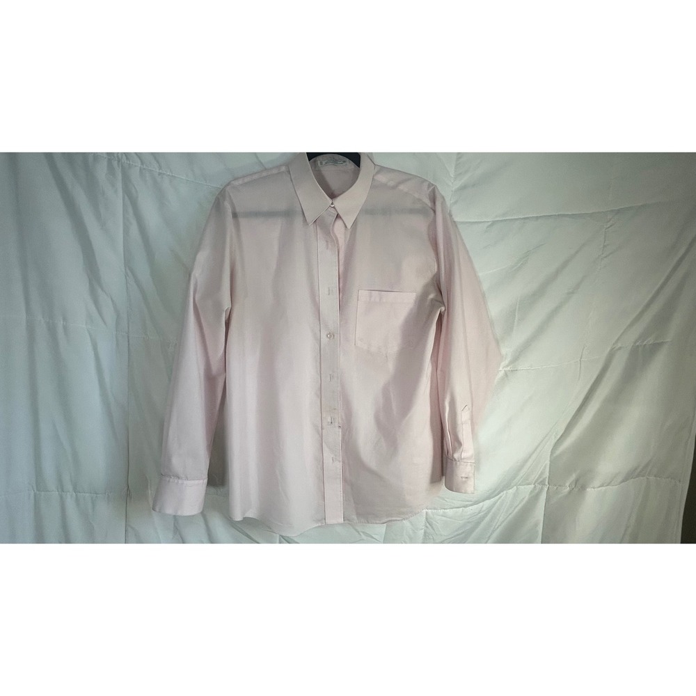 Foxcroft Wrinkle Free Pink‎ Button Down Shirt Size 10